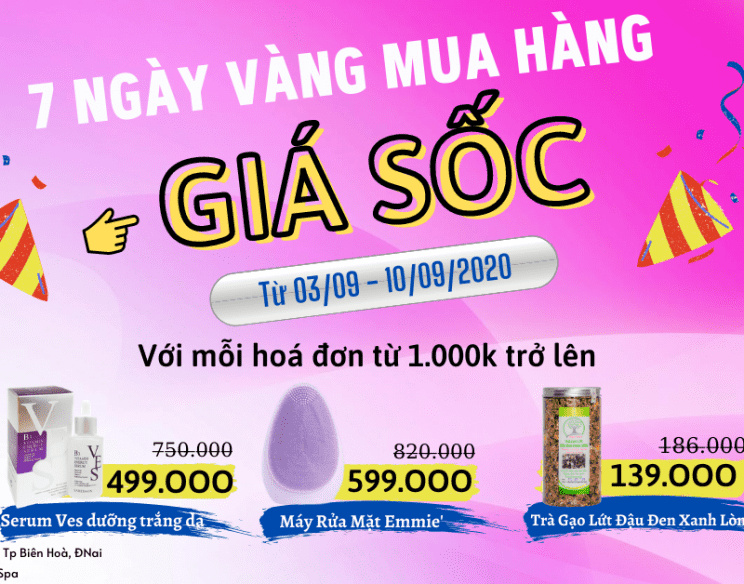 7 ngày vàng mua hàng giá sốc